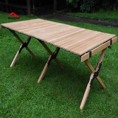 China Modern Camping Table Naturtravel Portable Picnic Table with Carry Bag and a Low Height Outdoor Foldable Wooden Table for sale