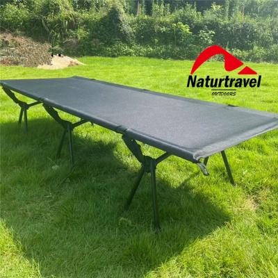 China Naturtravel Modern Military Single Bed Camp Folding Aluminum Camping Cot for sale