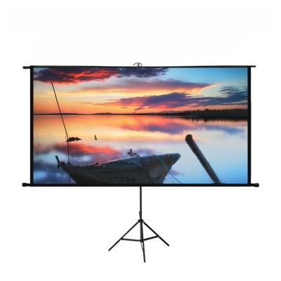 China Tripod 60 72 84 100 120 Inch Projector Projection Screen Tripod Portable Indoor Outdoor Foldable Stand With High Quality For Meeting RO for sale