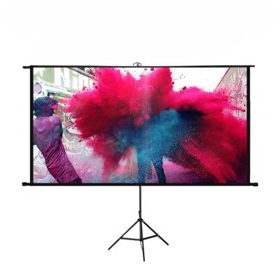 China Tripod Tripod Bracket Projection Screen For Easy Transport And Use, Outdoor Indoor 60-120 Inch Led Projector Video Screen for sale