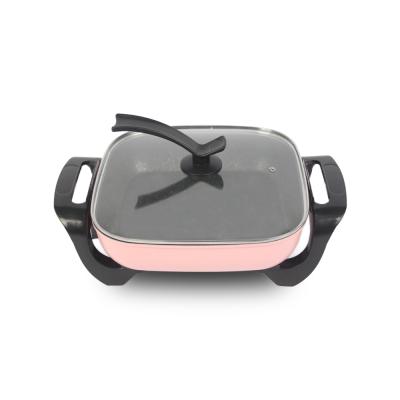 China Multifunctional electric pizza pan non-stick coating electric pan for sale