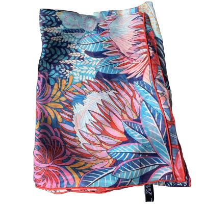 China 2020 New Long High Quality Natural Silk Satin Silk Printing Custom Print Scarf for sale