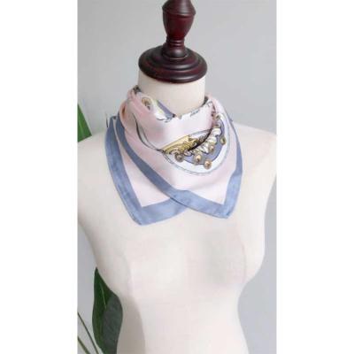 China Hot Sale Comfortable Decoration Scarves Shawls 70x70cm Organic Silk Scarf for sale