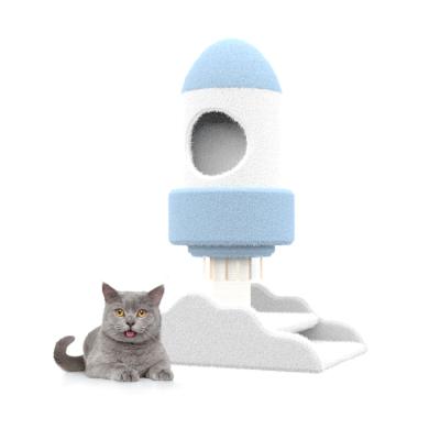 China Atopy Activity Center Wooden Cat Tree House Cat Climbing Viable Tree for sale