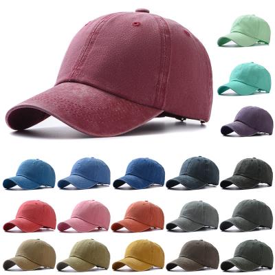 China COMMON Popular Foreign Trade Classic Men's And Women's Adjustable Smooth Flat Water Washed Baseball Cap for sale