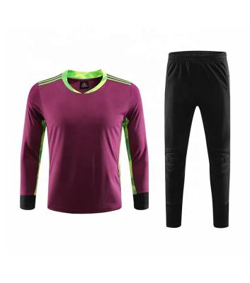 China Cheap Thai Quality Quick Dry Junior Soccer Goalkeeper Uniforms Cheap Junior for sale