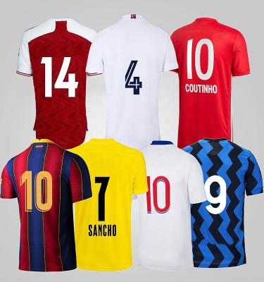 China Latest Garment Design Star Player Soccer Jersey Custom Number Name for sale