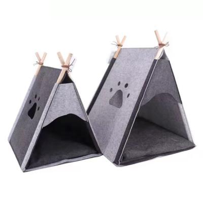 China Fashion viable simple style luxury cat and partially enclosed dog tent available year round. for sale