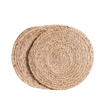 China Sustainable Nordic Style Produce Straw Woven Heat Insulation And Anti-scalding Place Mat For Christmas for sale