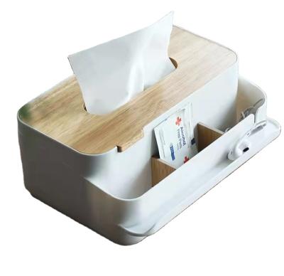 China Large Sustainable Bulking Tissue Plastic Box Lid For Disposable Paper Facial Tissues for sale