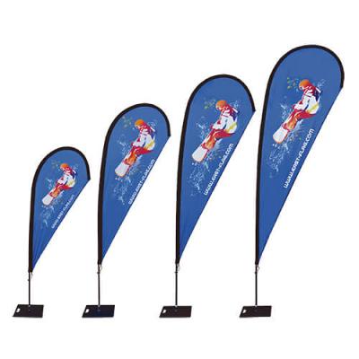 China Different sizes FLYING teardrop flags and banners for wholesale for sale