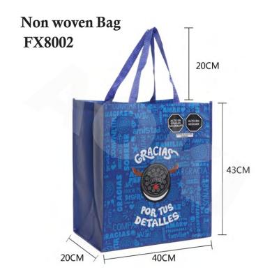 China Hot Sale Handled Eco Friendly Biodegradable Reusable Shopping Tote Bag , Custom Branded Nonwoven Tote Bag for sale