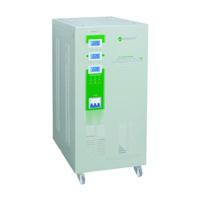 China To Stabilize Input Voltage Automatically MINGCH Low Price JSW-3KVA 6KVA 9KVA 15KVA 20KVA 380V 3Phase Voltage Regulator for sale