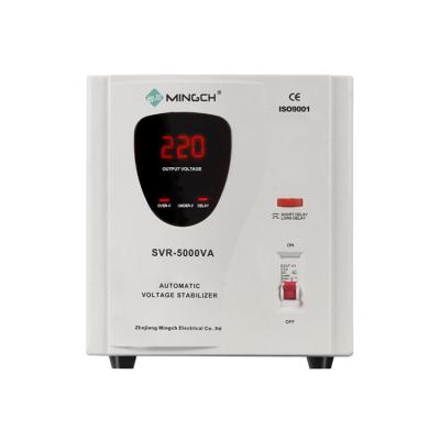 China To stabilize the input voltage input relay automatically MINGCH 80v-260vac / 1kva 2kva 5kva 8kva 10kva automatic voltage regulator servo type for sale