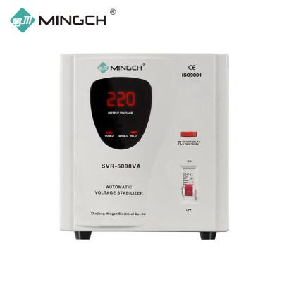 China To stabilize input voltage automatically MINGCH 10000W single phase 10 KVA automatic voltage stabilizer regulator for diesel generator for sale