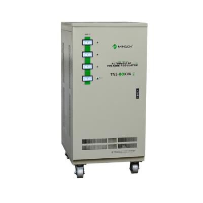 China To Stabilize Input Voltage Automatically MINGCH OEM Customized 80KVA 3 Phase 380V 400V High Precision AC Stabilizer Automatic Voltage Regulator for sale