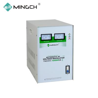 China To Stabilize Input Voltage Automatically MINGCH Customized Single Phase Voltage Regulator 220V 10Kva Automatic Stabilizer for sale