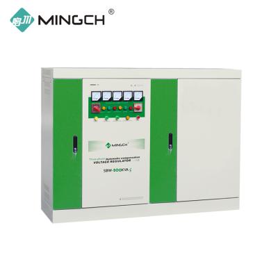 China To Stabilize High Quality Customized 500W Series Of Input Voltage Automatically MINGCH SBW 3 Phase AC Voltage Regulator Stabilizer for sale