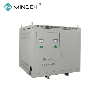 China MINGCH High Frequency Factory Hot Sale Customized SG Series 60 KVA Three Phase Dry Type Transformer for sale