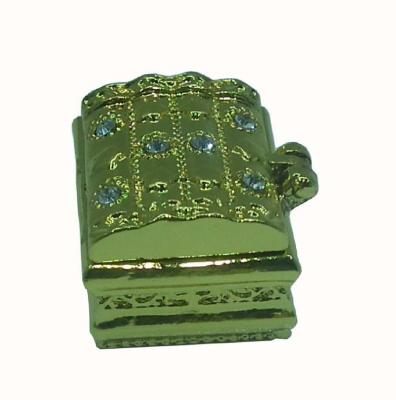 China Metal Miniature Ornaments Mini Treasure Box Safe Jewelery Box Children's Gifts for sale