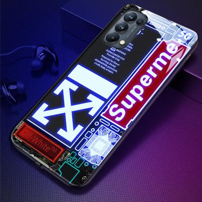 China Mobile Phone Shockproof Luminous Case Flashing Protective Case For OPPO reno5/OPPOreno5 pro for sale