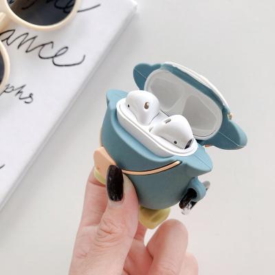 China Shockproof Backpack Penguin Silicone Cover POS Cartoon Earphone Case For AirPods1/2 for sale