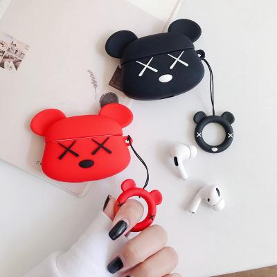 China Shockproof Violent Bear Cartoon Earphone Available Cover For AirPods for sale