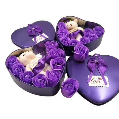 China The latest durable and good smell promotion artificial flower hot selling beautiful gift box wedding flowers for sale