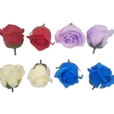 China Cold Soap Flower Decoration Beauty Rose Flower Heads For Decoration Artificial Flower for sale