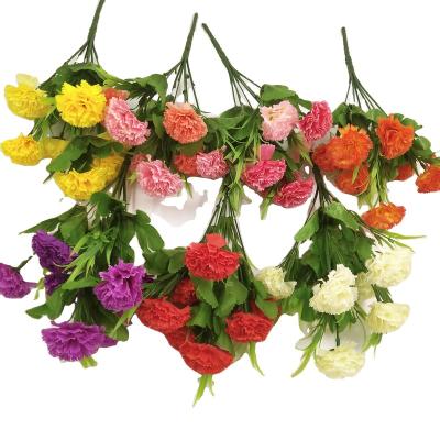 China Wholesale Natural Touch Artificial Flower Plastic Silk Flower Bouquet Small For Decoration for sale