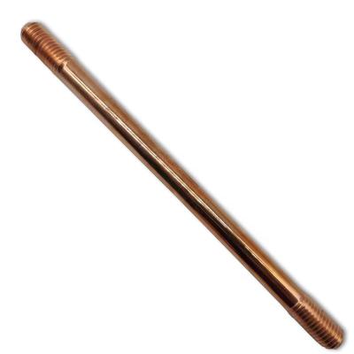 China JD-DT008 Copper Clad Ground Rod steel twisted earth discharge rods and accessories tip for sale