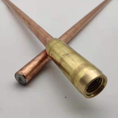 China Threaded Copper Bonded Rod underground for electrical grounding system/earth rod Te koop