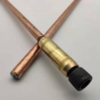 China bundle 10pcs Brass Ground Rod clamp underground wire connector earth rod clamp Te koop