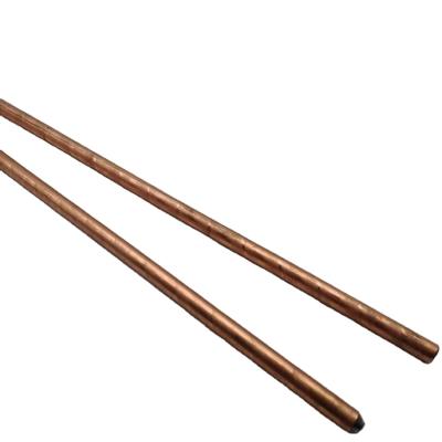 China custom sizes Copper Clad Ground Rod Telescopic  Copper Bonded Clad Steel Earth Rod for sale