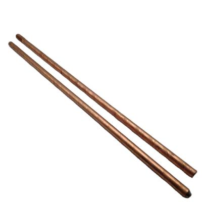 China Customized OEM 8*1500mm-0.125mm Copper Earth Rod Copper Clad Steel Ground Rod en venta