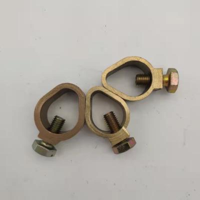 China Metal ground  earth rod clamp Standard Copper coated cables Connection wire clamp en venta