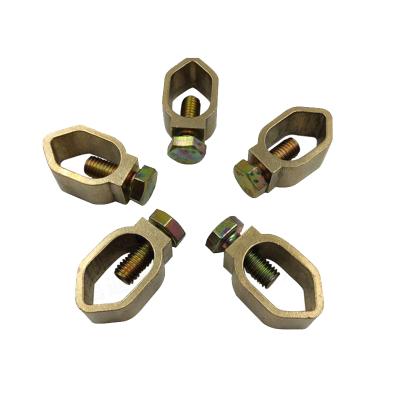 China earth rod type Earth Rod Clamp Metal Standard tin coated copper cable clamp en venta