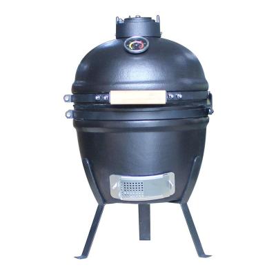 China 13 Inch Outdoor Ceramic BBQ Kamado Grill Height Adjustable Cookstove New With Single Brackets for sale