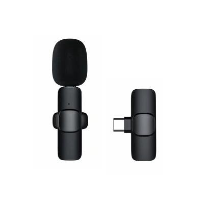 China Mini Wireless Microphone Lightning Small Headset Microphone Microphone with Collar Clip on Lapel Mic Wireless Microphone for iPhone 12 for sale