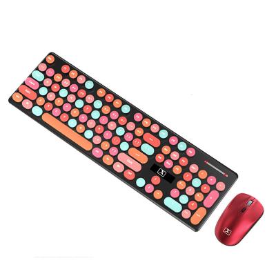 China Colorful Cute Wireless Tablet Standard Good Cheap Gaming Keyboards Mouse Combos for sale