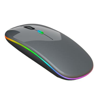 China 3D Colorful Wireless Optical Gaming LED Mouse 2.4G Hz Rechargeable Ultra-thin Mouse For Windows Computer Built In Battery for sale