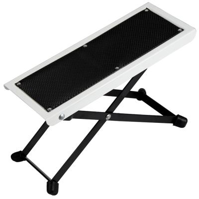 China Lightweight And Stable Height Factory Price Guitar Footrest Four Level Adjusting Folding Guitar Foot Stand for sale