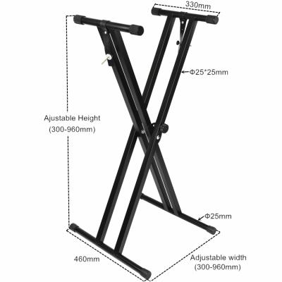 China Dual-X shaped dual X style keyboard stands for sale