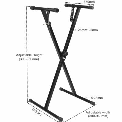 China Single X Shaped Hot Sale Good Quality Professional Electric Keyboard Stand for sale