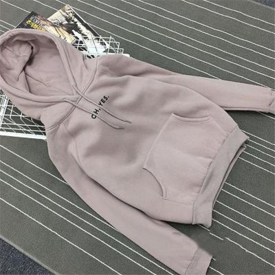 China Autumn Winter Fleece Oh Yes Letter Printing Harajuku Letter Pullover Loose Women Viable Thick Sweatshirt Female Casual Coat Hoodies for sale