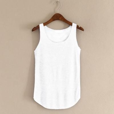 China Women's Sleeveless Round Neck Top Tank Tops Summer New Spring Anti-pilling T-shirt Loose Ladies Invest Singlets for sale