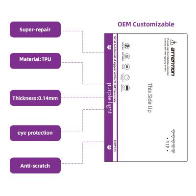 China Anti UV Purple Light 3A Super-Repair Hydrogel Film Automatically Repair Scratches And Bubbles Within 24 Hours For iPhone 13 Screen Protector for sale