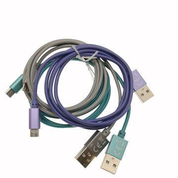 China Colorful TPE Micro USB Data Cable USB Charging Cable For Computer, Mobile Phone, Tablet, Power Bank for sale