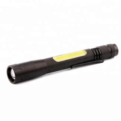 China Promotional Zoomable Adjustable Focus COB LED Mini Pen Flashlight A.C.A. Pocket Pen Torch Light with Strong Magnetic for sale