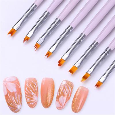 China Pinceles Kolinsky Nail Brush Manufacturer Manicure 3pcs Nylon Hair Gel UV Nail Brush On Nail Glue Private Label for sale